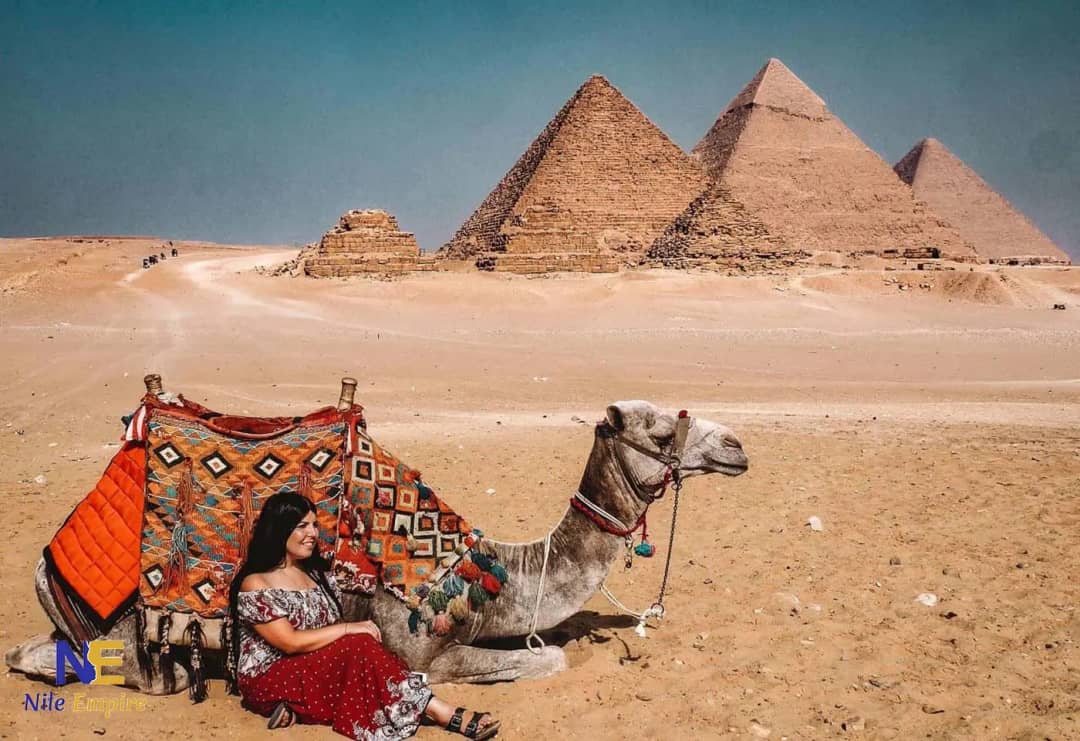 pyramids with camel