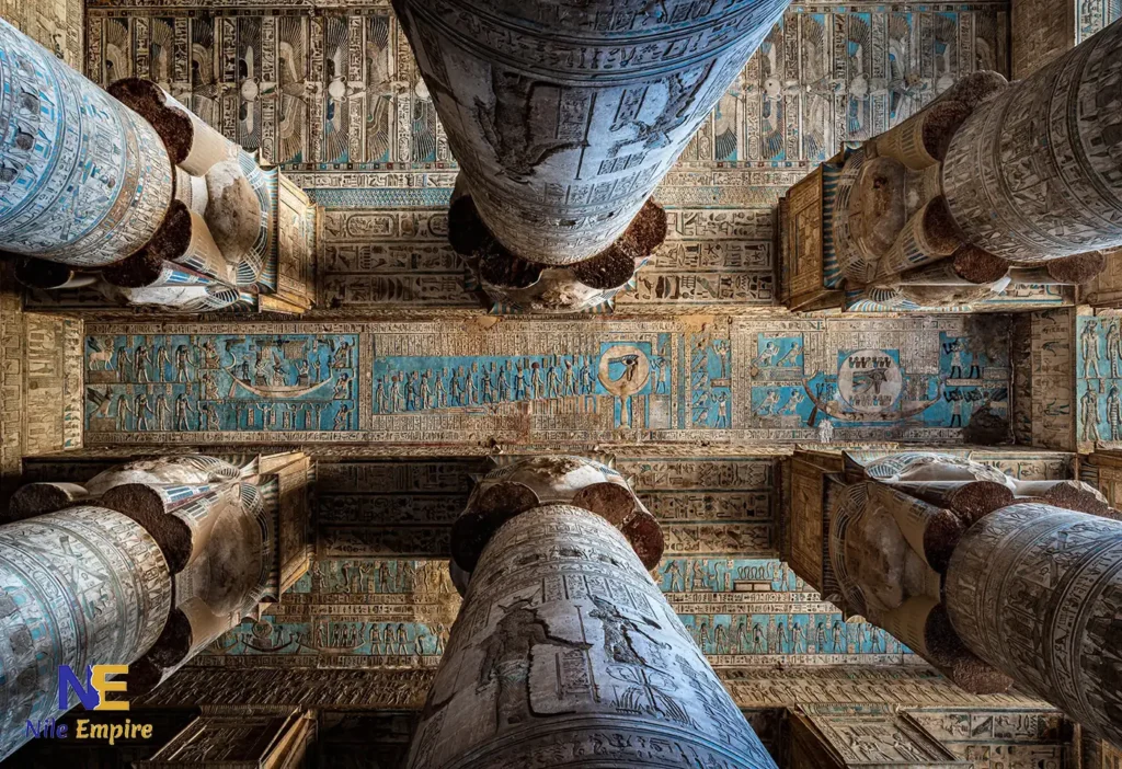 dendera temple ceiling hathor temple egypt