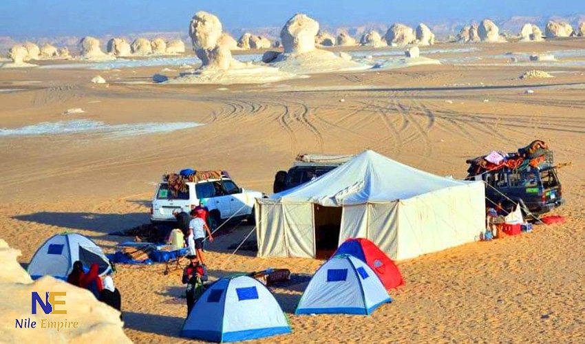 white desert Camping