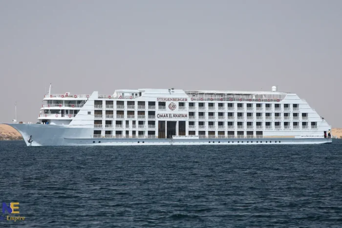 Lake Nasser cruise ship near Abu Simbel